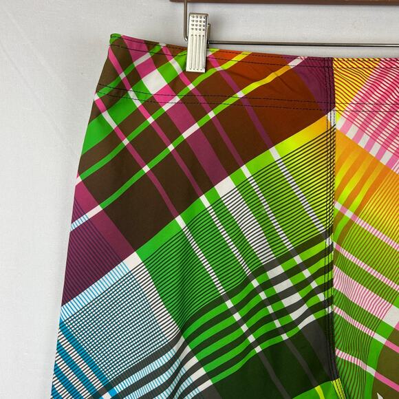 Hurley Phantom Rainbow Plaid Surf Swim Board Short 10" Inseam Men's Size 32 - Picture 6 of 8